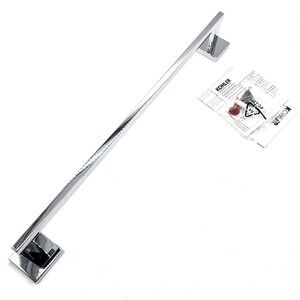 KOHLER Square 18 Inch Bathroom Towel Bar Wall Mount Chrome